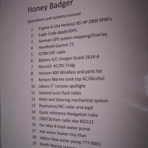 operations manual for the Honey Badger