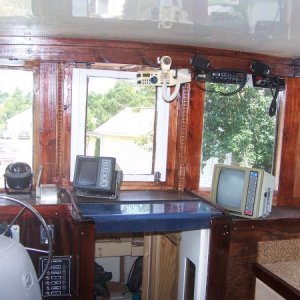 Forward Starboard side of helm station