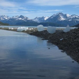 In front of Reid Glacier
