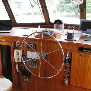 Pilothouse with great visibilty