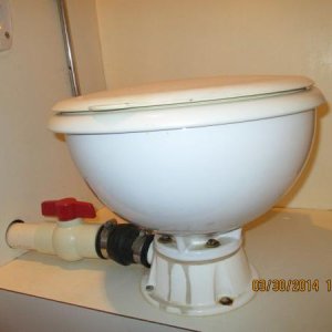 Old manual toilet
