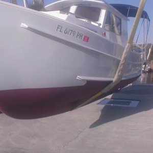 Ready to go in the water!  Sherpa is full-displacement and can handle the rough water.