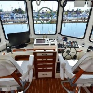 Fully equipped pilothouse