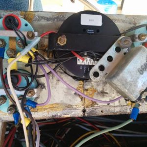 Upper Helm - Old Stb engine console Wiring
