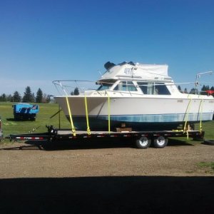 Here is the Tolly 26' on delivery day.