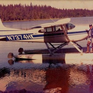 Dick, 1977 Cessna 185F 7374H, Packers Lake, Cook Inlet, Alaska 1978