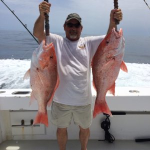 Red Snappers caught aboard SS Enterprise, Destin, FL. Capt. Kirk ~ my brother.