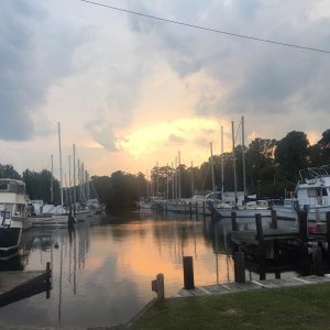 A Lambs Marina sunset, Camden County, NC.