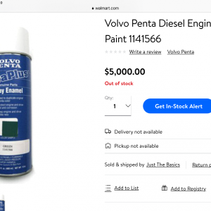 Volvo engine paint
