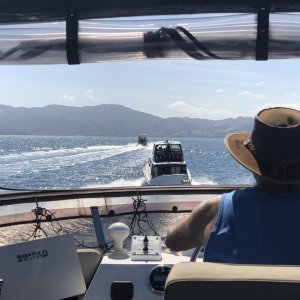 Three of us on our way to Coromandel Township for lunch