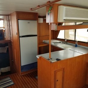 Galley aft of main salon