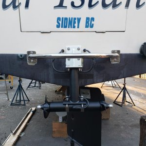 Sideshift ST340 12Volt Stern Thruster Installed