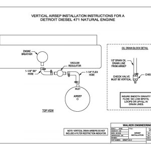 Walker AIRSEP Schematic DDC 4-71 Natural (Vertical Install)