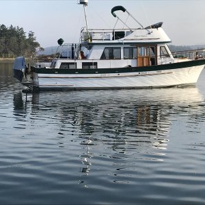 Nice “Taiwan trawler” in Fisherman’s Bay, Lopez Island.