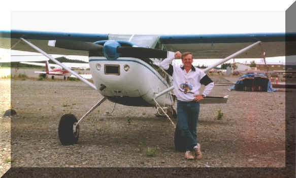 My Cessna 185 back on wheels till spring 
Kenai Air Alaska 1984