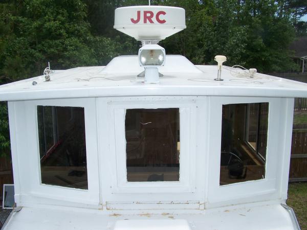 Top of Wheel house with radar dome low down 30 inches