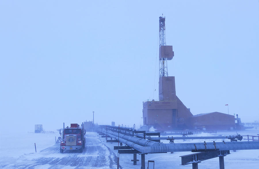 semi-passes-drill-rig-in-winter-at-prudhoe-bay-chris-arend.jpg