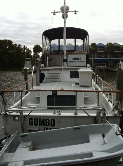 Flybridge name board Gumbo 2012.jpg