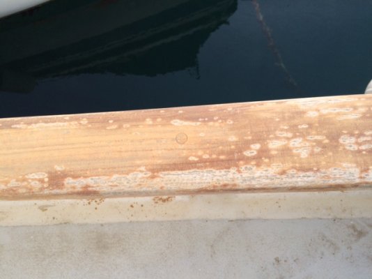 Teak after heat scraping and sanding.JPG