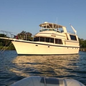 Anchored behind Longboat