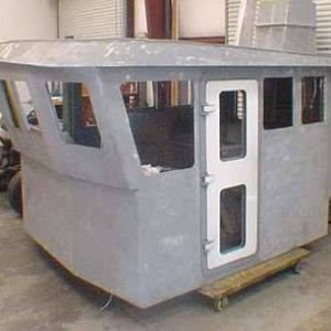 Aluminum pilot house built for a similar project