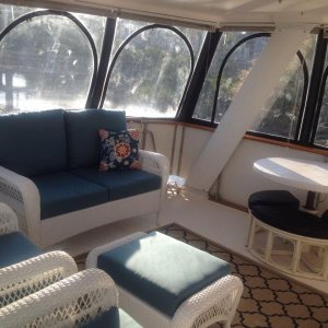 Aft deck furniture