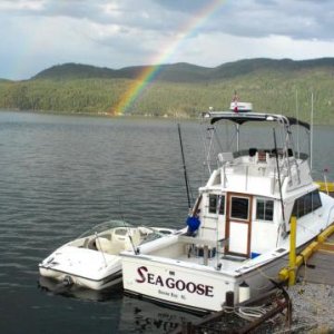 rainbow at dock