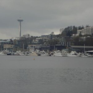 On the boat, Lake Union, Seattle. On the way to the saltwater locks and on to the San Juan Islands - and beyond...