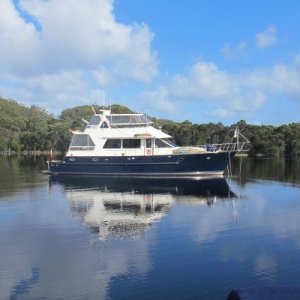 At Anchor in Bathurst Harbour West coast of Tasmania March 2015