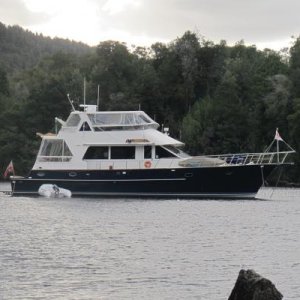 At Anchor in the World Heritage National Park Gordon River Tasmania