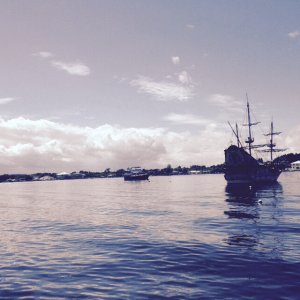 Pirate fleet at anchor