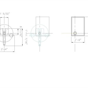 2016 06 09 MastPlan  The chosen design.  The table mounted to the flybridge seat is actually the tabernacle for the mast.  Details to follow (when I f