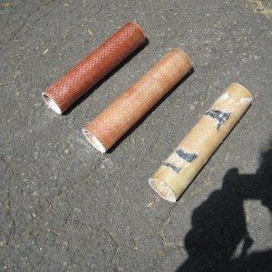 2016 06 12 MastTubes 002 The three tubes are on the hot, sunny asphalt for their post cure.