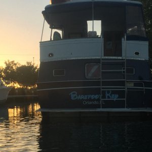 Winter sunset in keys