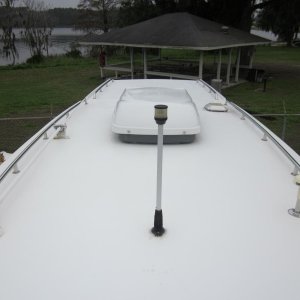 on top looking aft
