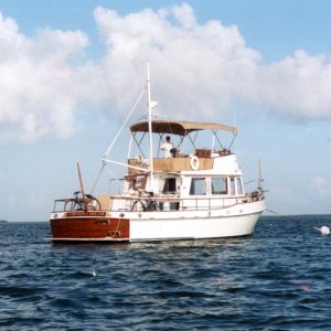 First mooring ball in The Keys when heading from NYC to Key West