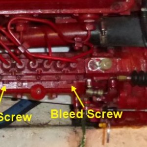 Injector Bleed Screws