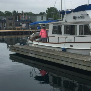 Stopping for the night and fuel at Port Elgin, Lake Huron, ON.