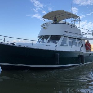 This was taken when we delivered some gasoline to two stranded boats near the Smithland Lock