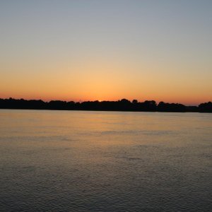 Nice sunset on the Ohio River
