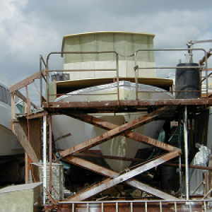 Bow view of repair work and cabin construction.  The entire lower portion of the bow was rebuilt.