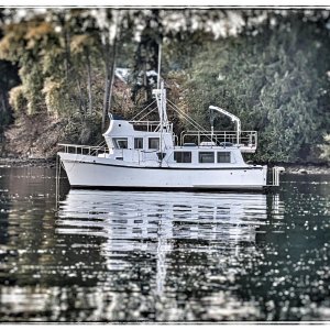 Ramble On at anchor in Sequim Bay Oct 2021