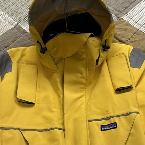 Patagonia Offshore Jacket   hood, external inflatable lifevest chest straps