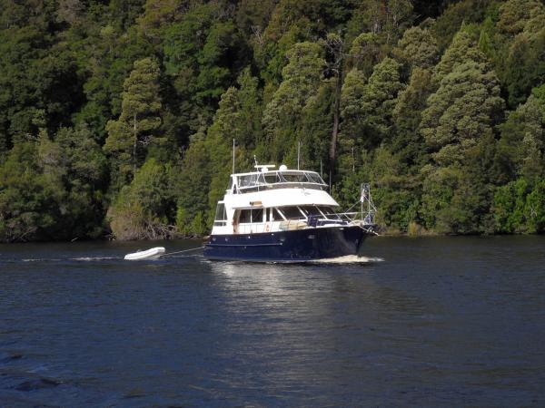 Heading up the Gordon River on the West Coast of Tasmania
