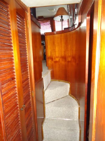 Stairs to master stateroom