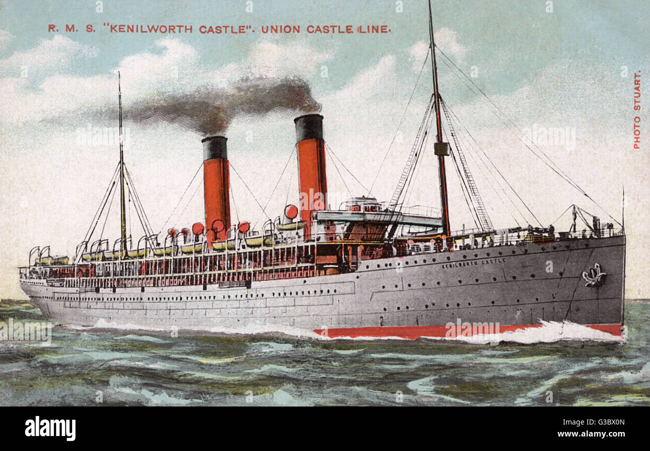 rms-kenilworth-castle-union-castle-line-launched-in-1904-and-scrapped-G3BX0N.jpg